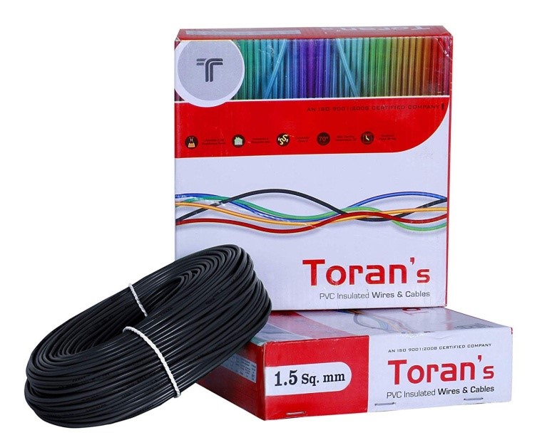 Toran PVC Black Insulated Wire 