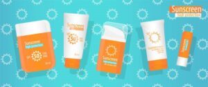Sunscreen, cosmetics, and Lip Balm