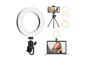Laptop Selfie Ring Light with Stand 6. 3