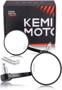 Kemimoto Motorcycle Bar End Mirrors