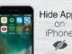 How to hide apps on iphone