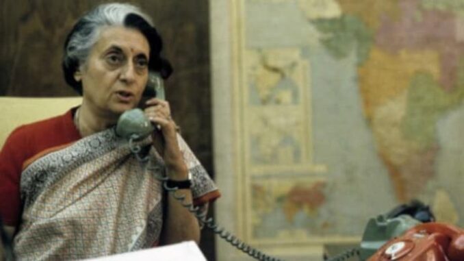 Why Indira Gandhi declared emergency in 1975