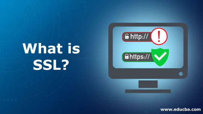 Definition explanation of an SSL certificate